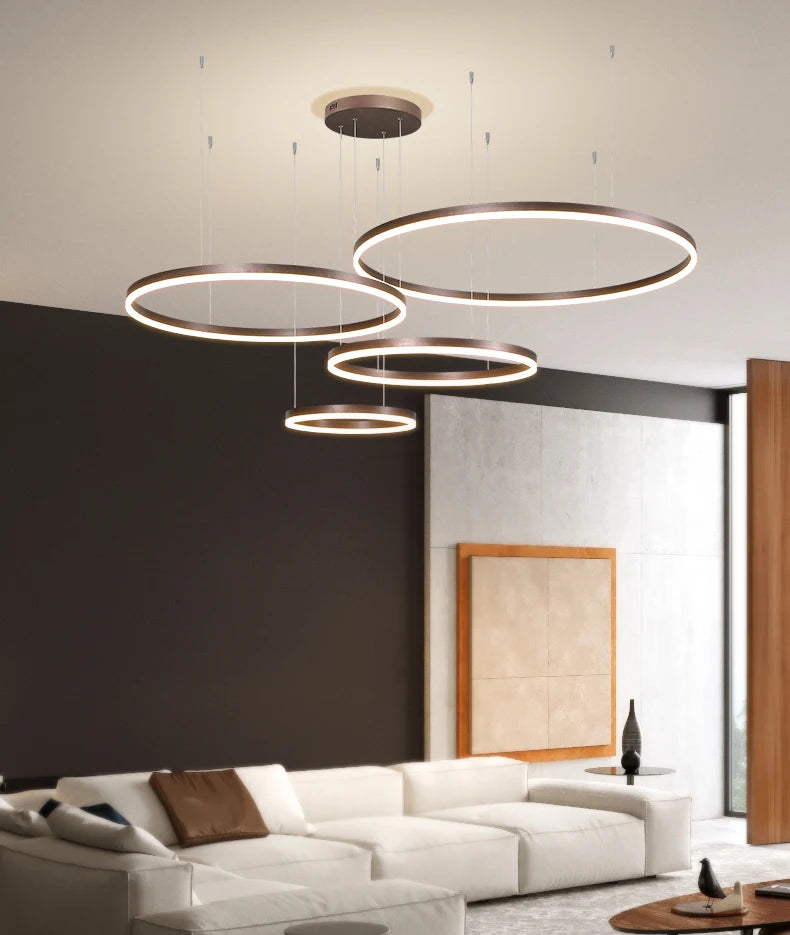 Moderne Hanglamp met Driedubbele Ringen